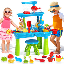 Load image into Gallery viewer, Outdoor Activities Play Table Sand and Water Table Children Garden Toy Beach Play Set Summer Toys for Girls Boys