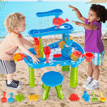 Load image into Gallery viewer, Outdoor Activities Play Table Sand and Water Table Children Garden Toy Beach Play Set Summer Toys for Girls Boys