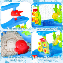 Load image into Gallery viewer, Outdoor Activities Play Table Sand and Water Table Children Garden Toy Beach Play Set Summer Toys for Girls Boys