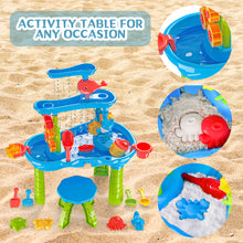 Load image into Gallery viewer, Outdoor Activities Play Table Sand and Water Table Children Garden Toy Beach Play Set Summer Toys for Girls Boys