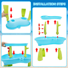 Load image into Gallery viewer, Luxury Beach Water Table for Kids – Interactive Sand and Water Playset with Ocean Animal Figures, Waterfalls, and Splashing Fun – Perfect Outdoor Toy for Toddlers to Explore Creativity and Learning