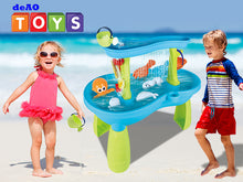Load image into Gallery viewer, Luxury Beach Water Table for Kids – Interactive Sand and Water Playset with Ocean Animal Figures, Waterfalls, and Splashing Fun – Perfect Outdoor Toy for Toddlers to Explore Creativity and Learning