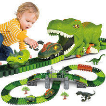 Load image into Gallery viewer, Dinosaur Track Toy Set, Dinosaur Track Toys for Kids, Dinosaur Toys for Boys 3 -6 years old, Track Car Track Set, Dinosaur World, Dinosaur Tunnel, Birthday Christmas Gift