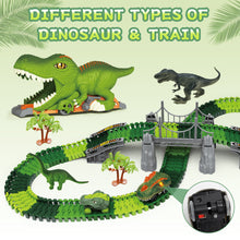 Load image into Gallery viewer, Dinosaur Track Toy Set, Dinosaur Track Toys for Kids, Dinosaur Toys for Boys 3 -6 years old, Track Car Track Set, Dinosaur World, Dinosaur Tunnel, Birthday Christmas Gift