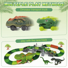 Load image into Gallery viewer, Dinosaur Track Toy Set, Dinosaur Track Toys for Kids, Dinosaur Toys for Boys 3 -6 years old, Track Car Track Set, Dinosaur World, Dinosaur Tunnel, Birthday Christmas Gift
