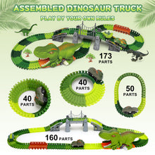 Load image into Gallery viewer, Dinosaur Track Toy Set, Dinosaur Track Toys for Kids, Dinosaur Toys for Boys 3 -6 years old, Track Car Track Set, Dinosaur World, Dinosaur Tunnel, Birthday Christmas Gift