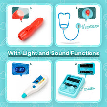 Load image into Gallery viewer, Doctor Playset for Kids Pretend Medical Station with Realistic Features & Lights - Educational Role Play Toys for 3-5 Year Old Girls and Boys - Perfect Gift for Christmas Birthday