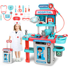 Load image into Gallery viewer, Doctor Playset for Kids Pretend Medical Station with Realistic Features & Lights - Educational Role Play Toys for 3-5 Year Old Girls and Boys - Perfect Gift for Christmas Birthday