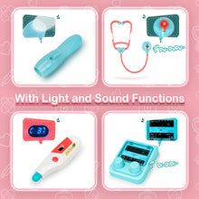 Load image into Gallery viewer, Doctor Playset for Kids Pretend Medical Station with Realistic Features & Lights - Educational Role Play Toys for 3-5 Year Old Girls and Boys - Perfect Gift for Christmas Birthday