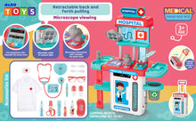 Load image into Gallery viewer, Doctor Playset for Kids Pretend Medical Station with Realistic Features & Lights - Educational Role Play Toys for 3-5 Year Old Girls and Boys - Perfect Gift for Christmas Birthday