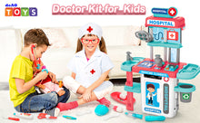 Load image into Gallery viewer, Doctor Playset for Kids Pretend Medical Station with Realistic Features & Lights - Educational Role Play Toys for 3-5 Year Old Girls and Boys - Perfect Gift for Christmas Birthday
