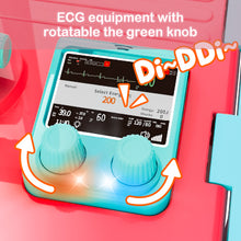 Load image into Gallery viewer, Doctor Playset for Kids Pretend Medical Station with Realistic Features & Lights - Educational Role Play Toys for 3-5 Year Old Girls and Boys - Perfect Gift for Christmas Birthday