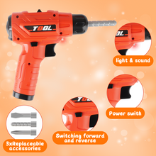 Load image into Gallery viewer, 4 in 1 Kids Portable Workbench 90 Pcs Transformable Tool Bench