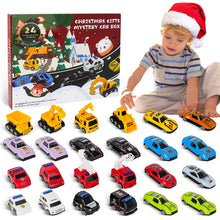 Load image into Gallery viewer, 24 PCS Toys Cars Play Kids Vehicles Christmas Countdown 24 Days Christmas Gifts for Kids 3 4 5 6 7 Year Old