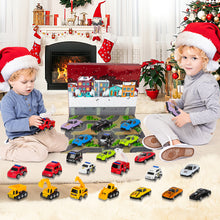 Load image into Gallery viewer, 24 PCS Toys Cars Play Kids Vehicles Christmas Countdown 24 Days Christmas Gifts for Kids 3 4 5 6 7 Year Old