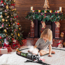 Load image into Gallery viewer, Christmas Tree Toy Steam Train Set w/ Lights Sounds Christmas Train Set Electric Train Sets for Kids Toy Christmas Under Tree Decoration