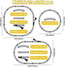 Load image into Gallery viewer, Green Christmas Tree Toy Steam Train Set w/ Lights Sounds Christmas Train Set Electric Train Sets for Kids Toy Christmas Under Tree Decoration