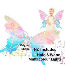 Load image into Gallery viewer, Light Up Multi colour Lights Original shape Butterfly Fairy Wings with Adjustable Straps For Children