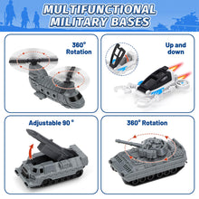 Load image into Gallery viewer, Adventure Base Playset for Kids Large Scene Playset with Vehicles, Aircraft Accessories Imaginative Role Play Gift