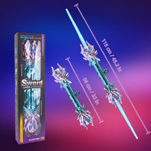 Load image into Gallery viewer, Pink+blue Retractable Lightsaber Fidget Spinner-Double-Ended Design with Sound & Light Integration Perfect Toy for Cosplay, Parties and Birthday Presents Fun for All Ages