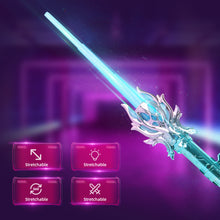 Load image into Gallery viewer, Pink+blue Retractable Lightsaber Fidget Spinner-Double-Ended Design with Sound & Light Integration Perfect Toy for Cosplay, Parties and Birthday Presents Fun for All Ages