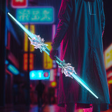 Load image into Gallery viewer, Pink+blue Retractable Lightsaber Fidget Spinner-Double-Ended Design with Sound & Light Integration Perfect Toy for Cosplay, Parties and Birthday Presents Fun for All Ages