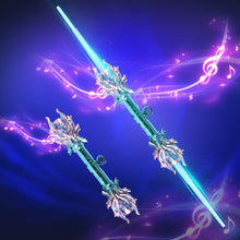 Load image into Gallery viewer, Pink+blue Retractable Lightsaber Fidget Spinner-Double-Ended Design with Sound & Light Integration Perfect Toy for Cosplay, Parties and Birthday Presents Fun for All Ages