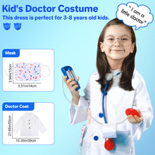 Load image into Gallery viewer, Pretend Doctor Role Play Fancy Dress Up Costume Set for Kids Medical Play Educational Toy for Kids Gifts for Xmas Birthday Costume