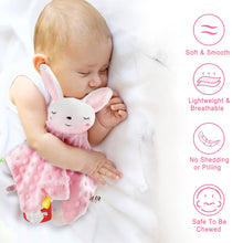 Load image into Gallery viewer, 2 Pair Baby Comforter Blanket for New-born Toys Sensory Toys for Babies Baby New-born Animal Soft Toys Gifts Soft Touch Cuddle Snuggle Toys