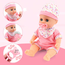 Load image into Gallery viewer, Baby Doll Bath Set with Floating Duck Ring and baby doll accessories SwimmingToy Baby Dolls Birthday Christmas Party Gift for Kids