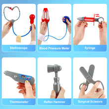 Load image into Gallery viewer, Pretend Doctor Role Play Fancy Dress Up Costume Set for Kids Medical Play Educational Toy for Kids Gifts for Xmas Birthday Costume