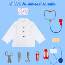 Load image into Gallery viewer, Pretend Doctor Role Play Fancy Dress Up Costume Set for Kids Medical Play Educational Toy for Kids Gifts for Xmas Birthday Costume