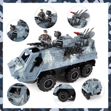 Load image into Gallery viewer, Soldier Army Men Action Figures with Military Vehicles Toys PlaysetToy Soldiers with Military Trucks Helicopter Boat for Birthday Christmas