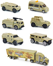 Load image into Gallery viewer, 12 Pieces Special Forces Assorted Military Vehicles Scaled Army Toy Play Set -Stealth Bomber Tank Helicopter Jets Kids Toy Christmas Gift