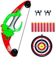 Load image into Gallery viewer, Bow and Arrow Kids Archery Set Target Board Foam Darts Suction Cup Great Indoor Outdoor Target Practising Shooting Game for kids