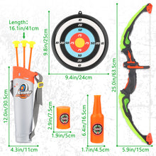 Load image into Gallery viewer, Kids Archery Shooting Set with Light Up Bow And Arrow and Target