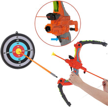Load image into Gallery viewer, Indoor Outdoor Luminous Archery Play Set Toy with Target Suction Cup Arrows Target Board 6 Foam Targets Great Target Games for Kids