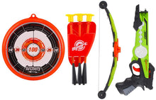 Load image into Gallery viewer, Toy Crossbow Set with Target Suction Cup Arrows and Target Board – Great Indoor and Outdoor Target Games for Kids