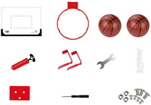 Load image into Gallery viewer, Basketball Hoop Game with Backboard Set, Ball Pump and Two Basketballs - Great Indoor and Outdoor Fun for Kids