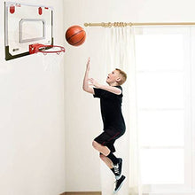 Load image into Gallery viewer, Basketball Hoop Game with Backboard Set, Ball Pump and Two Basketballs - Great Indoor and Outdoor Fun for Kids