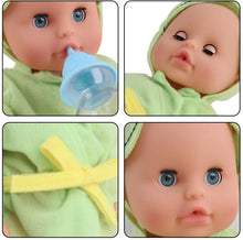Load image into Gallery viewer, 12” Interactive Swimming Baby Doll Bath Time Bathing and Swim Play Set with Toy Rubber Ring Soap Kids Toys Prefect Christmas Gift