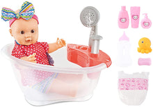 Load image into Gallery viewer, Baby Doll Bath Play Set with Real Water Faucet Function and Baby Doll Accessories Included