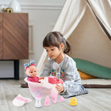 Load image into Gallery viewer, Baby Doll Bath Play Set with Real Water Faucet Function and Baby Doll Accessories Included