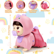 Load image into Gallery viewer, Crawling Baby Doll Toy with Music Light Interactive Educational Walking Dancing Sensory Toys Tummy Time Educational Toy For Toddlers