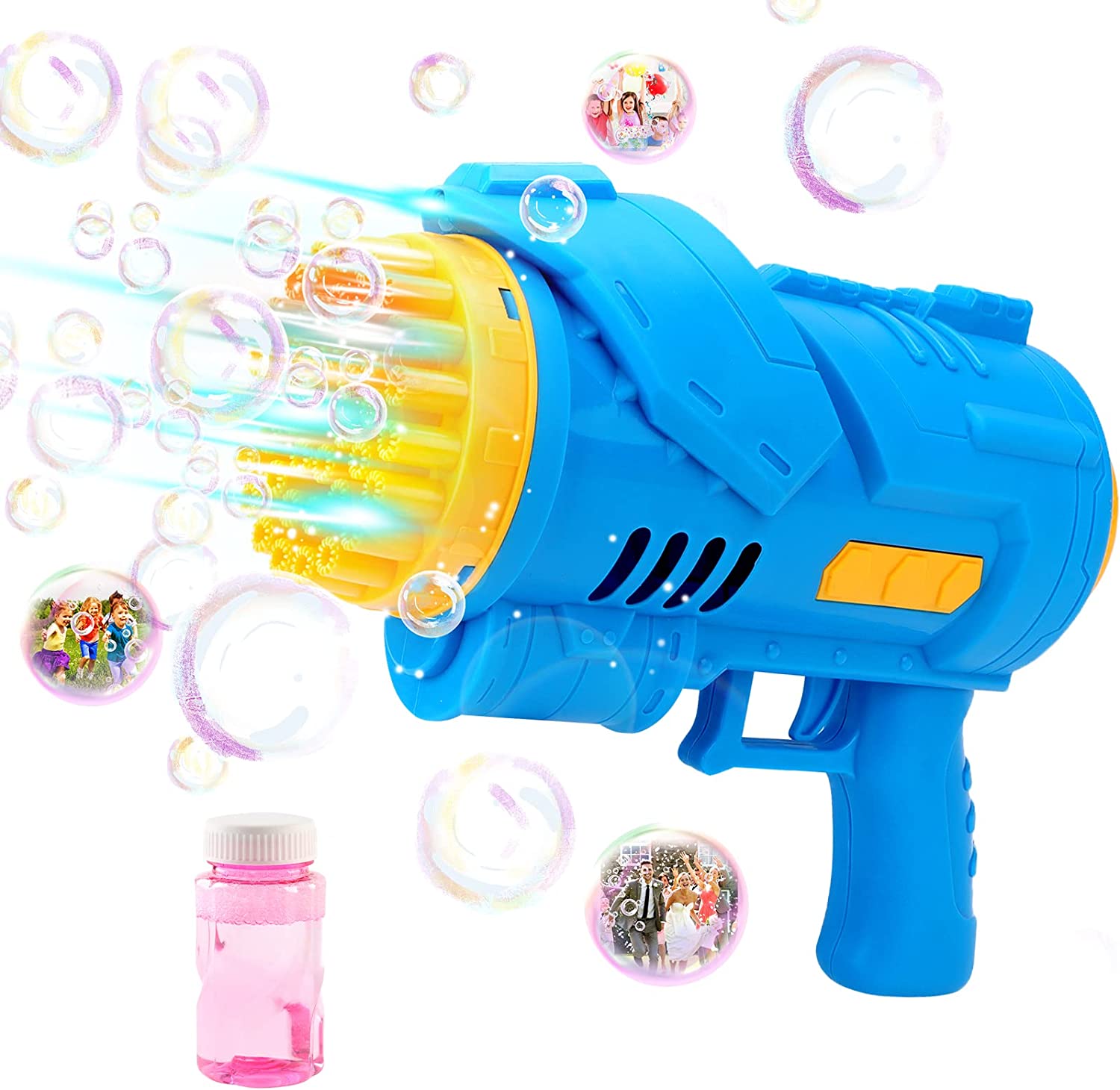 8 Holes Bubble Gun, Bubble Machine With Rich Bubbles, Bubble Guns For Kids,  Automatic Bubble Gun For Toddlers, Party Favors, Birthday Gift