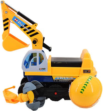 Load image into Gallery viewer, Ride On Excavator Digger 2 in1 for Toddlers Pedal Free Vehicle With Two Different Claws