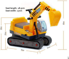 Load image into Gallery viewer, Ride On Excavator Digger 2 in1 for Toddlers Pedal Free Vehicle With Two Different Claws