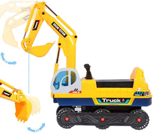Load image into Gallery viewer, Toys Push Power Balance Ride on Excavator Digger Truck with Battery Operated Arm