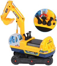 Load image into Gallery viewer, Toys Push Power Balance Ride on Excavator Digger Truck with Battery Operated Arm