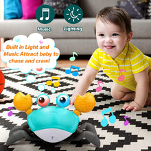 Load image into Gallery viewer, Crawling Crab Toy with Music and Light, Interactive Crawling Toys Walking Dancing Sensory Toys For Toddlers For Children
